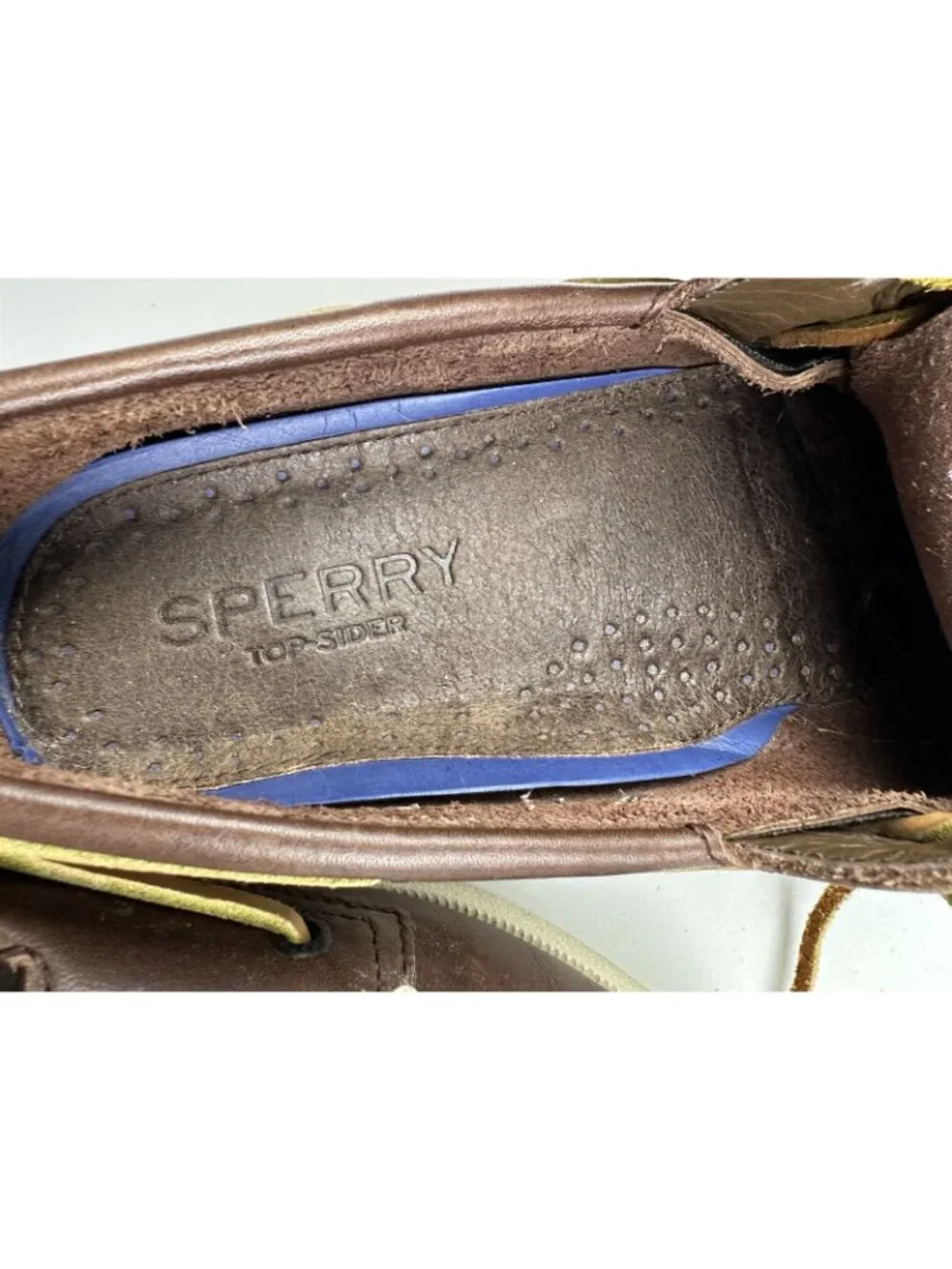 Sperry Men’s Authentic Original 2-Eye Boat Shoes Brown Leather US 9 M